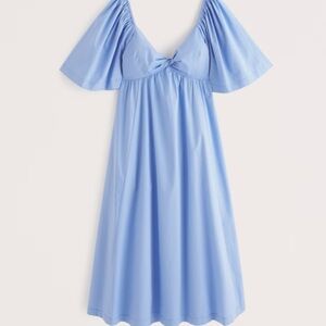 NWT Abercrombie Angel Sleeve Twist Front Midi Dress